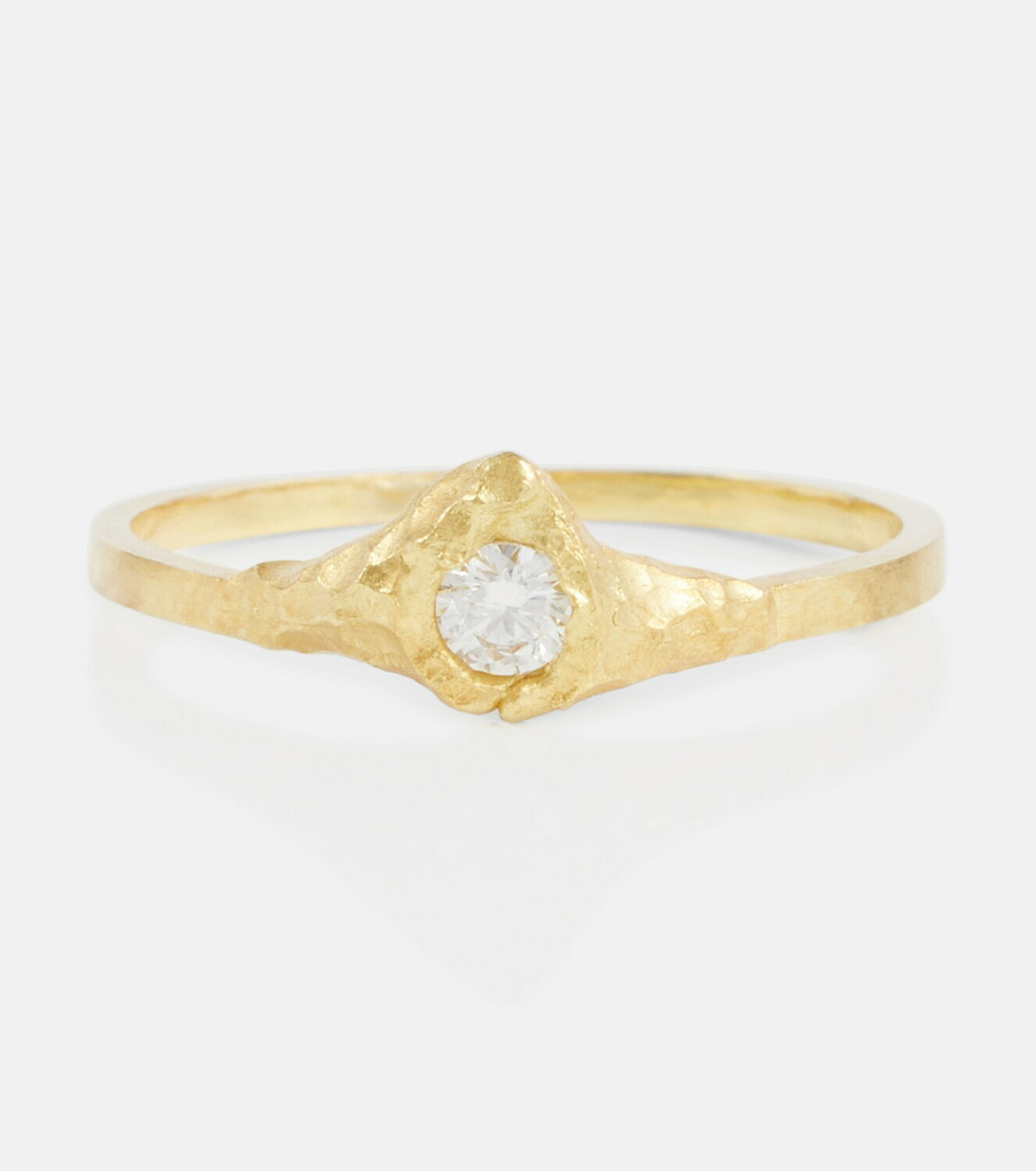 Elhanati - Iman 18kt gold ring with diamond