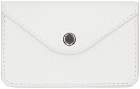 LEMAIRE White Envelope Coin Purse Card Holder