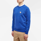 Maison Kitsuné Men's Chillax Fox Patch Classic Sweat in Deep Blue