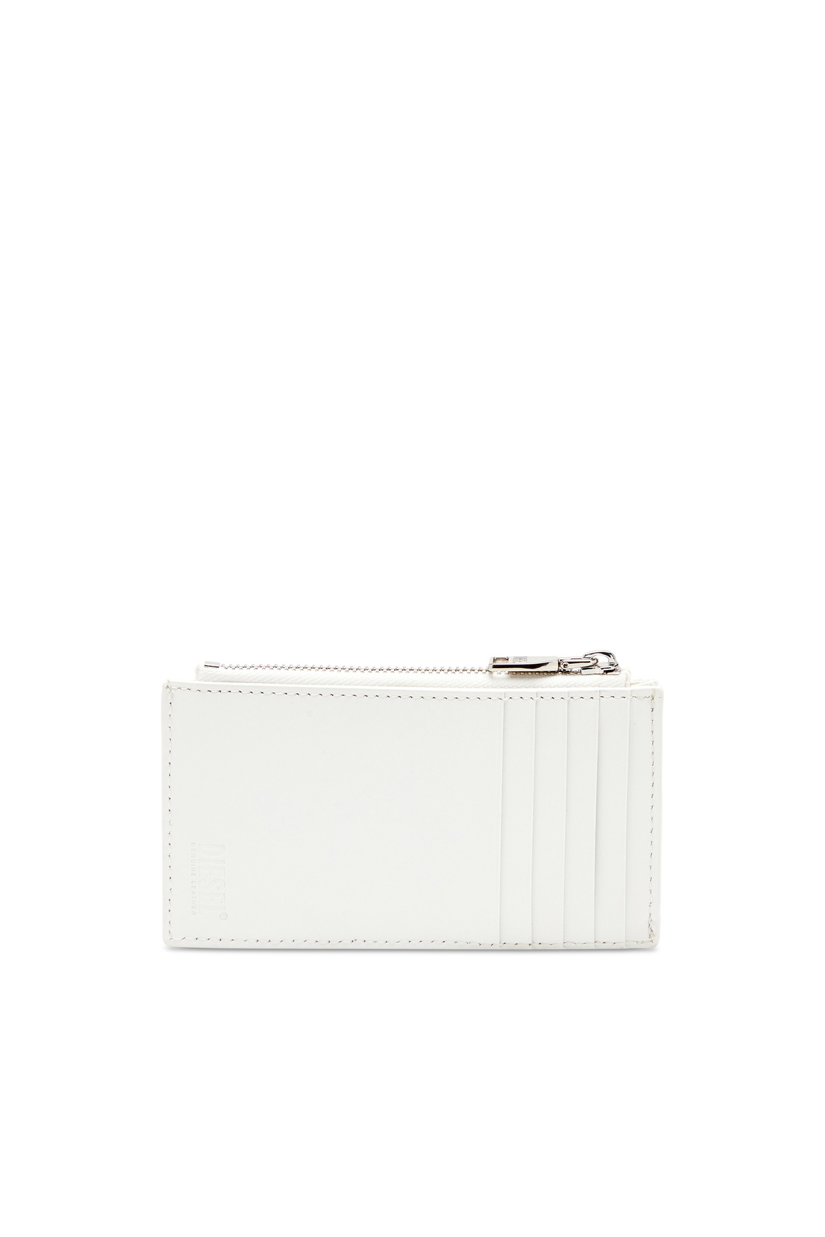DIESEL☆ Flat card holder in nappa leather ホワイト Diesel Flat card holder in nappa leather - Card cases Womens