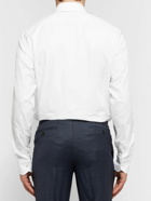 Zegna - Trofeo Slim-Fit Cutaway-Collar Cotton-Poplin Shirt - White