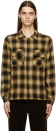Naked & Famous Denim Tan Vintage Flannel Shirt
