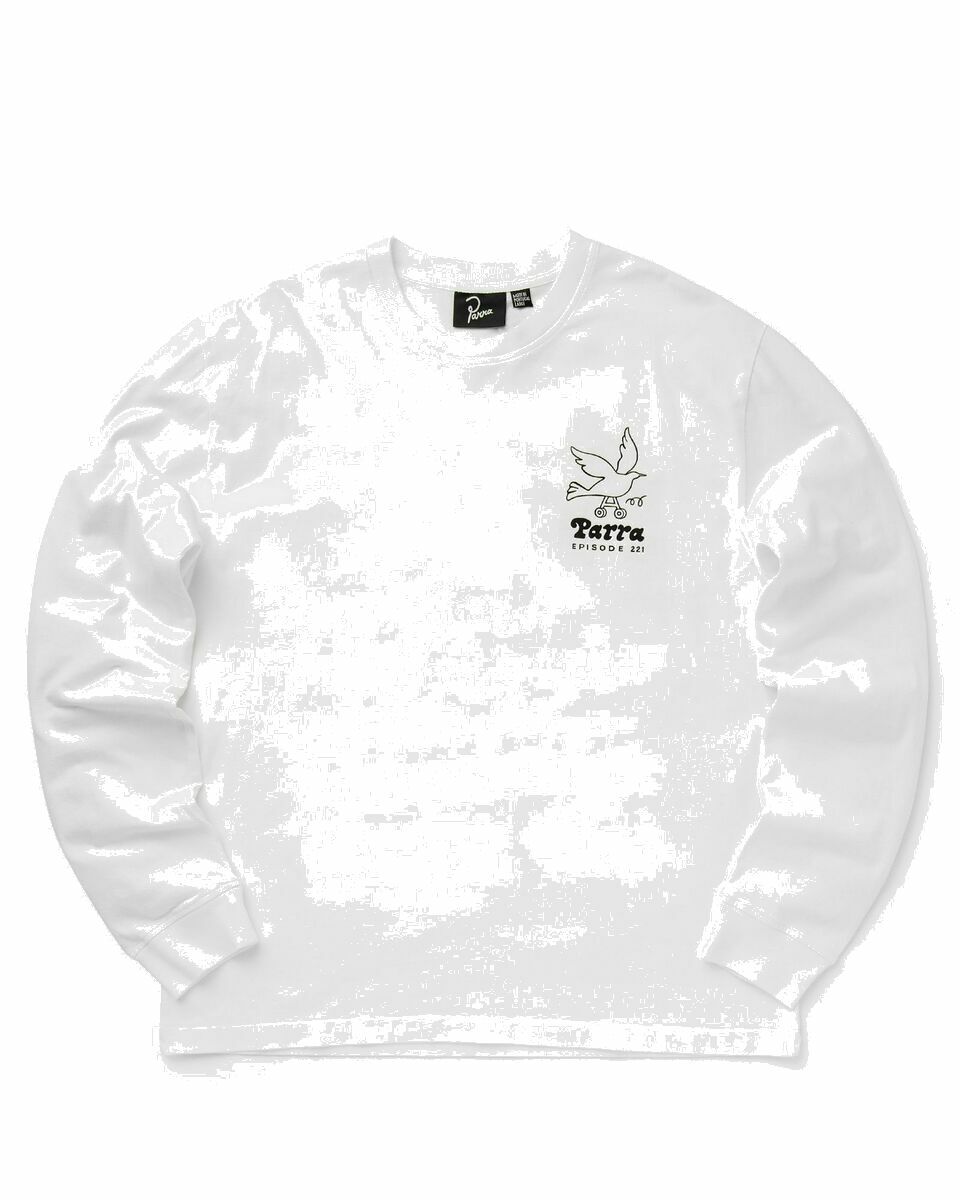 Photo: By Parra Chair Pencil Long Sleeve T Shirt White - Mens - Longsleeves