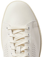 TOM FORD - Warwick Perforated Full-Grain Leather Sneakers - White