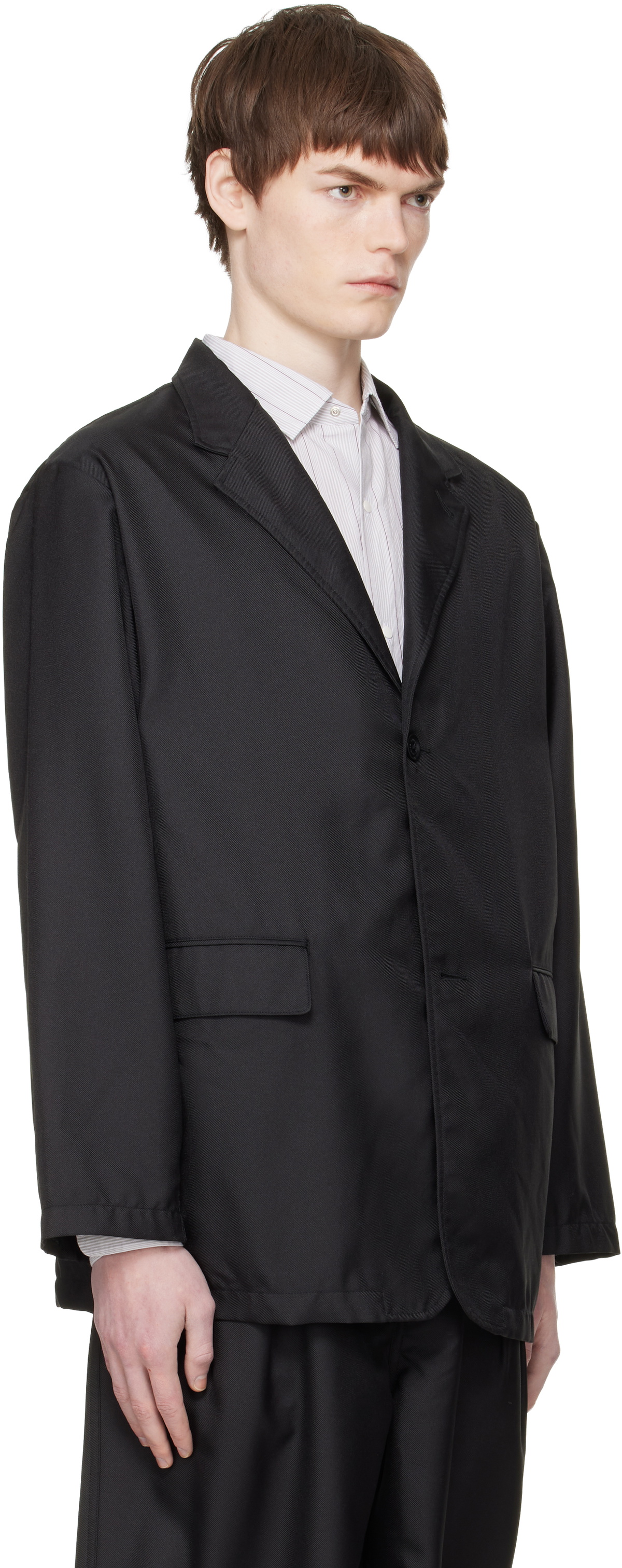 nanamica Black Polyester Twill Club Blazer