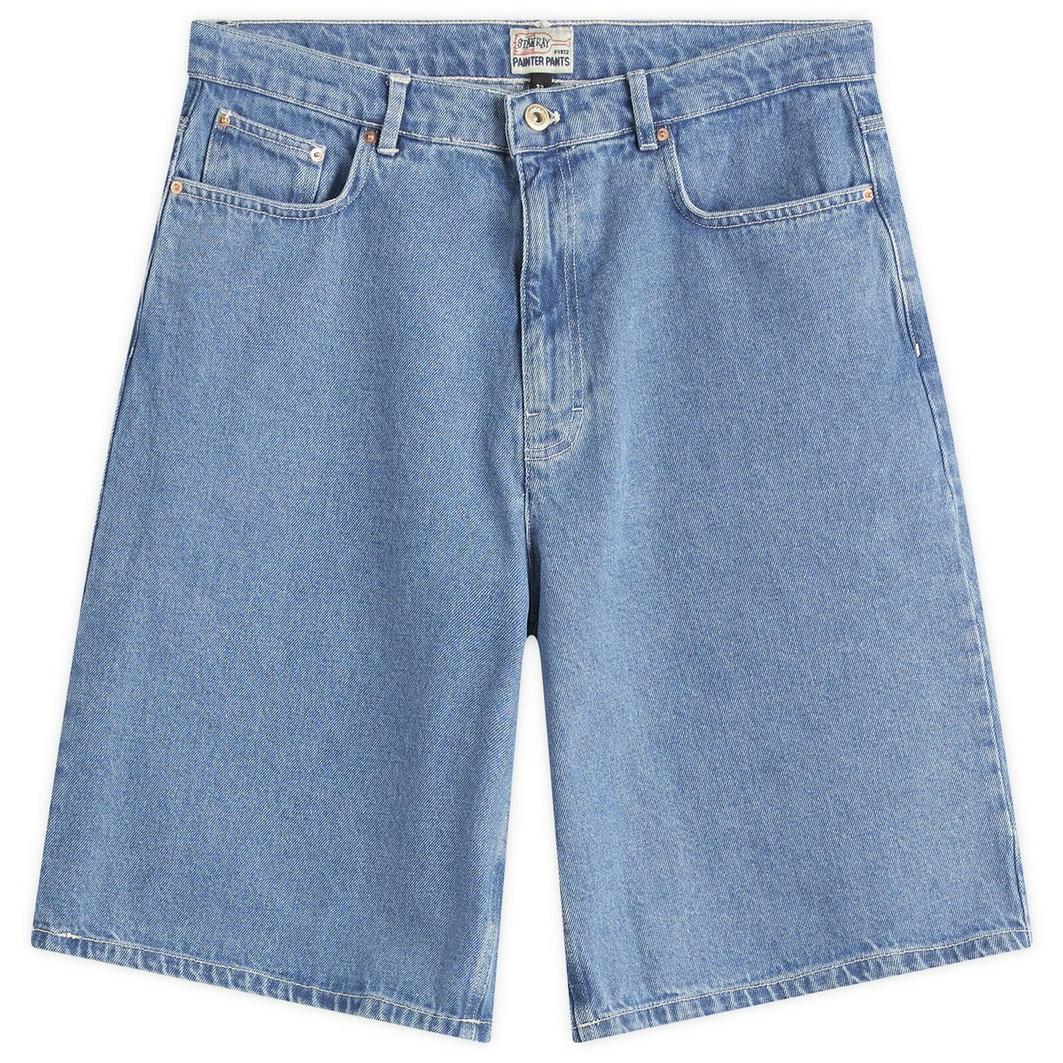 Stan Ray Men's Wide 5 Denim Shorts in Single Stone