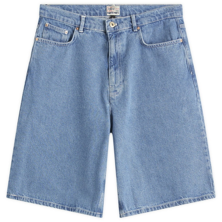 Photo: Stan Ray Men's Wide 5 Denim Shorts in Single Stone