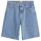 Stan Ray Men's Wide 5 Denim Shorts in Single Stone