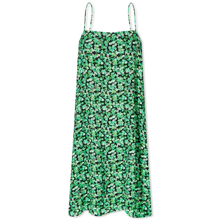 Photo: Rotate Women's Sunday Fine Jacquard Maxi Dress in Classic Green Combi