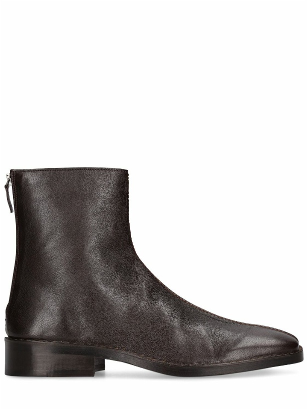Photo: LEMAIRE - Leather Zip Ankle Boots