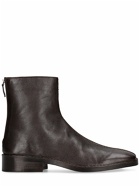 LEMAIRE - Leather Zip Ankle Boots