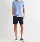 AMI PARIS - Cotton-Gabardine Shorts - Blue