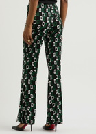 Diane Von Furstenberg Brooklyn Printed Stretch-jersey Trousers Black