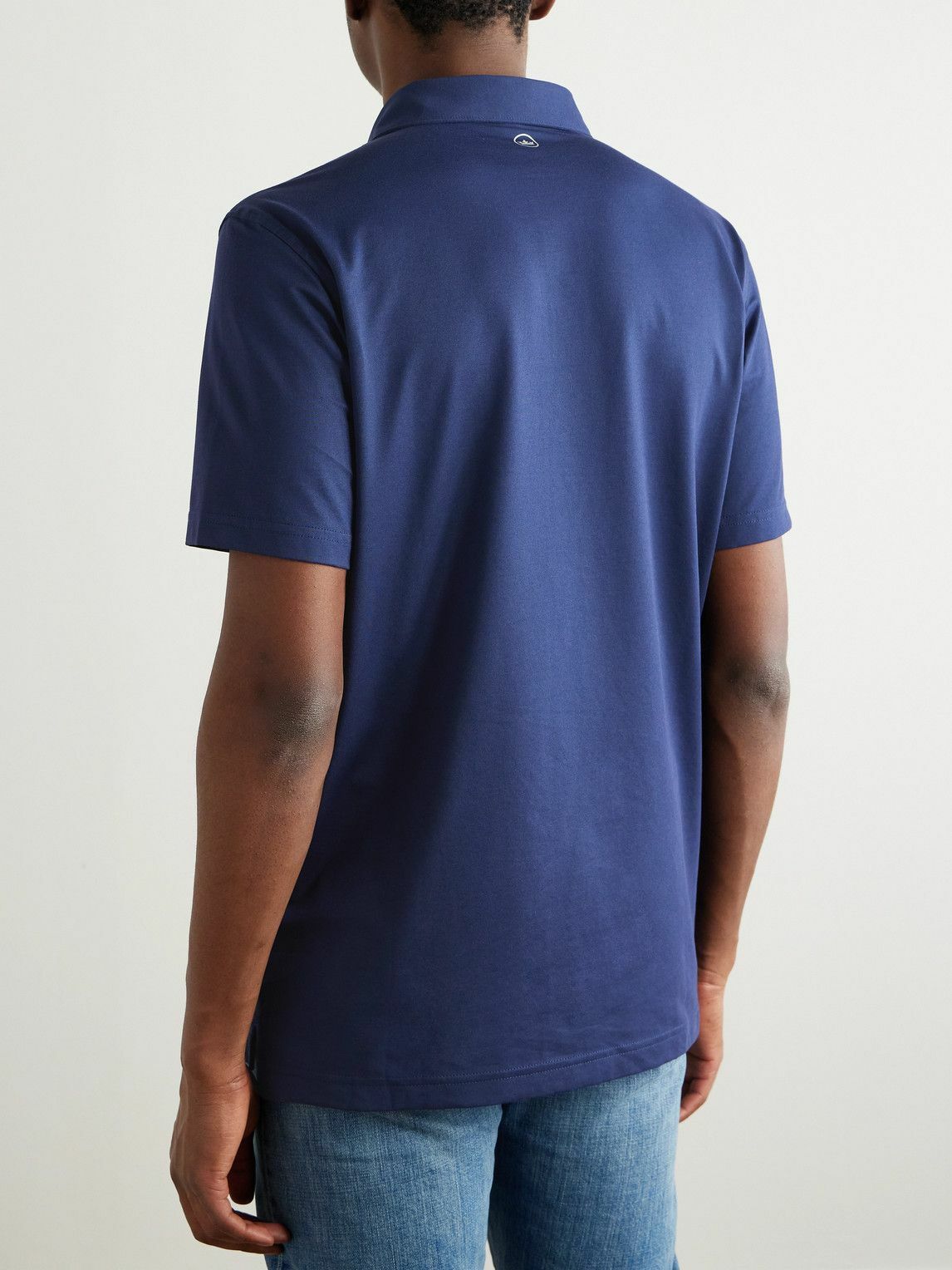Peter Millar - Albatross Cotton-Blend Piqué Polo Shirt - Blue