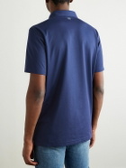 Peter Millar - Albatross Cotton-Blend Piqué Polo Shirt - Blue