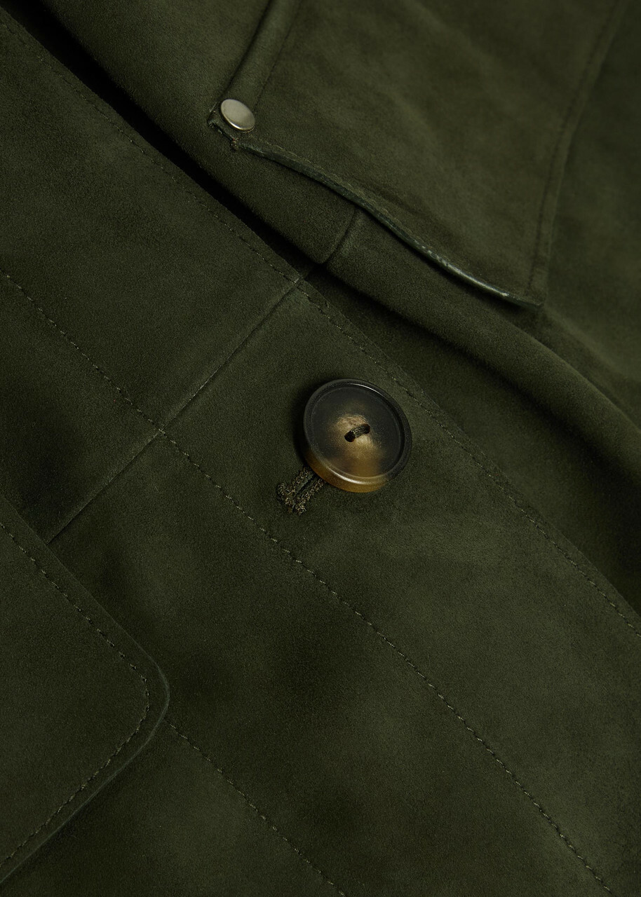 Vince Suede Jacket Green