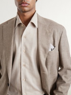 Brioni - Marcello Cotton and Cashmere-Blend Shirt - Neutrals