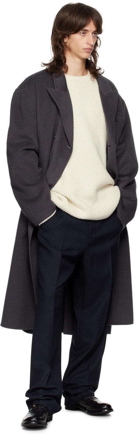 The Frankie Shop Gray Paxton Wool Coat