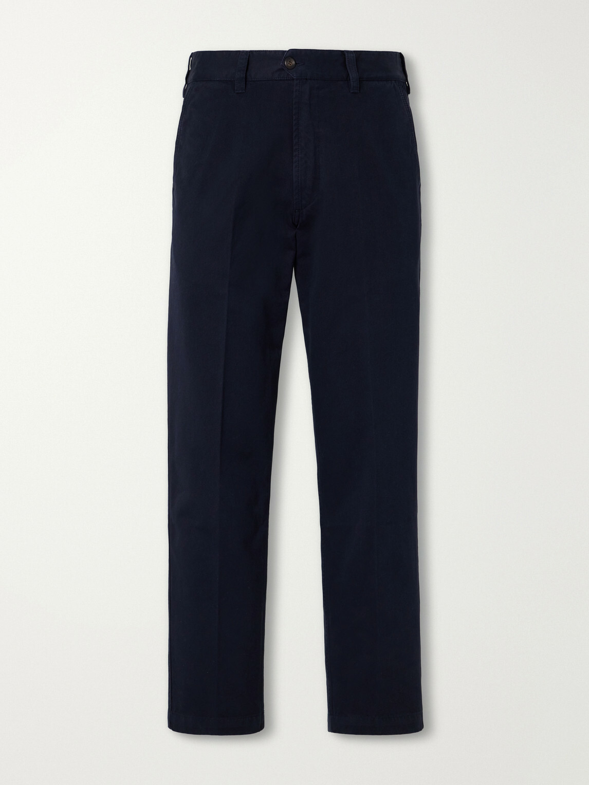 Drake's - Straight-Leg Cotton Trousers - Blue