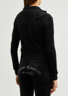 Juicy Couture Lieu Logo Velour Track Jacket Black