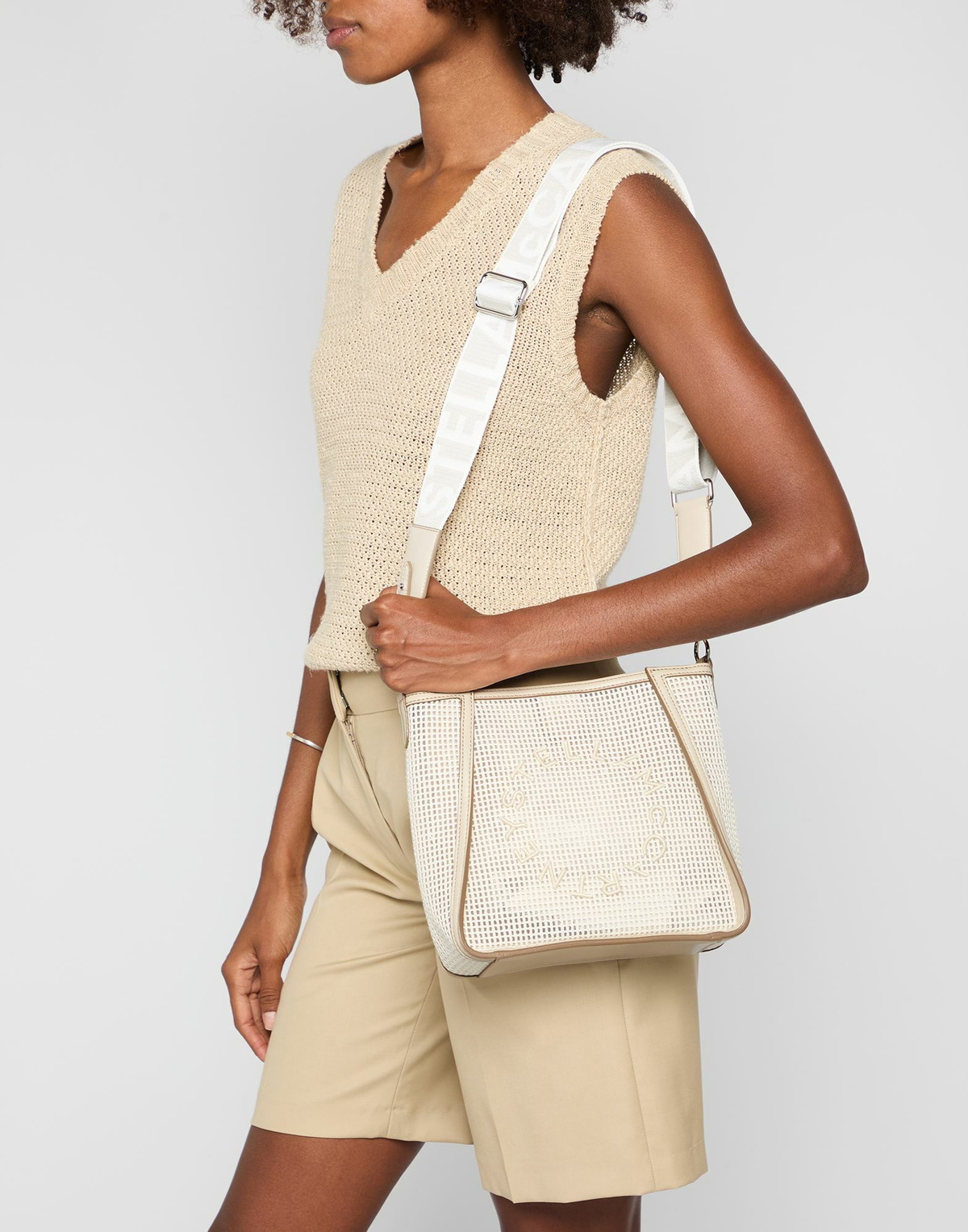 Stella Mccartney Womens Cross-body bag in Beige