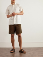 Onia - All Terrain Straight-Leg Stretch Cotton-Ripstop Drawstring Shorts - Brown