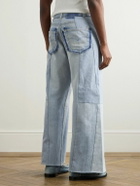 READYMADE - Flared Patchwork Jeans - Blue