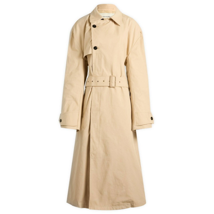 Photo: Entire Studios Women's Classic Trench Coat in Lightsand