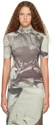 ELLISS Gray Belted T-Shirt