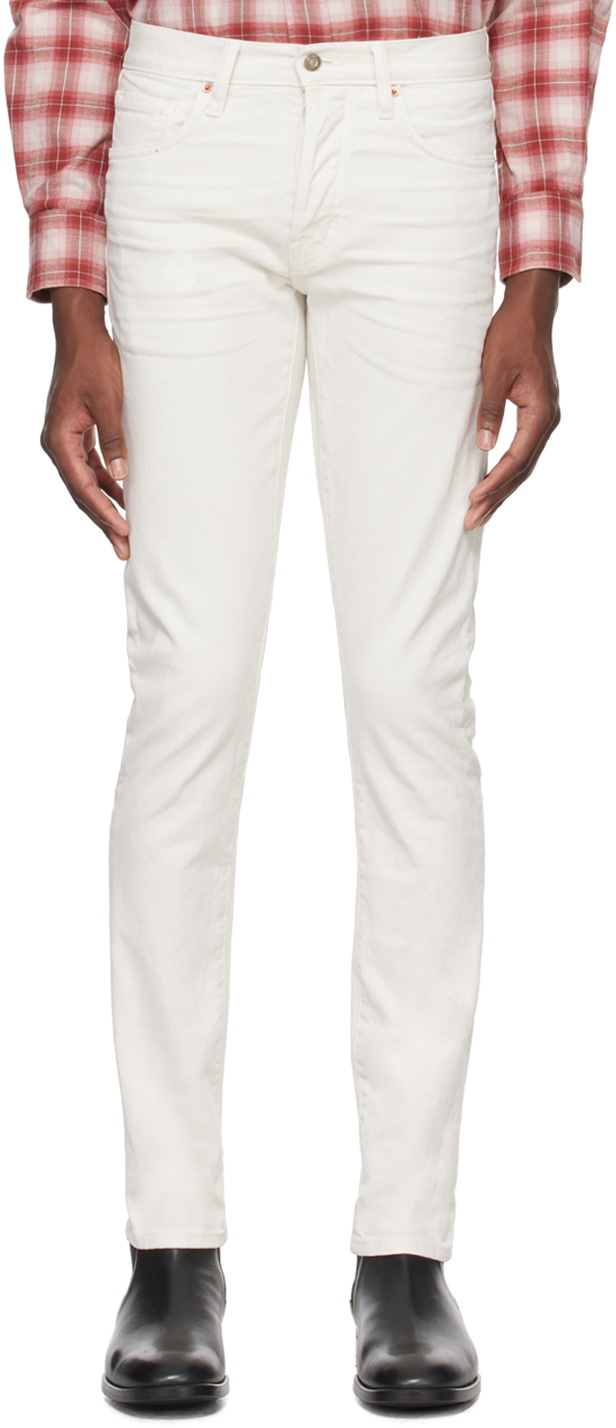 Tom Ford Off-white Slim-fit Jeans Tom Ford