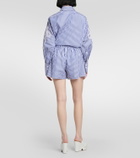 Patou Striped cotton poplin shorts