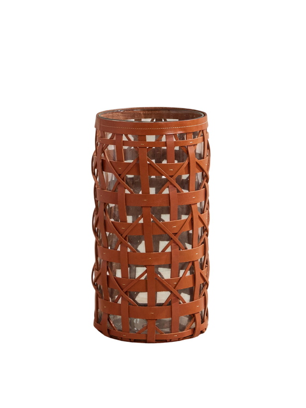 Photo: Ralph Lauren Home - Preston Large Woven Leather Hurricane