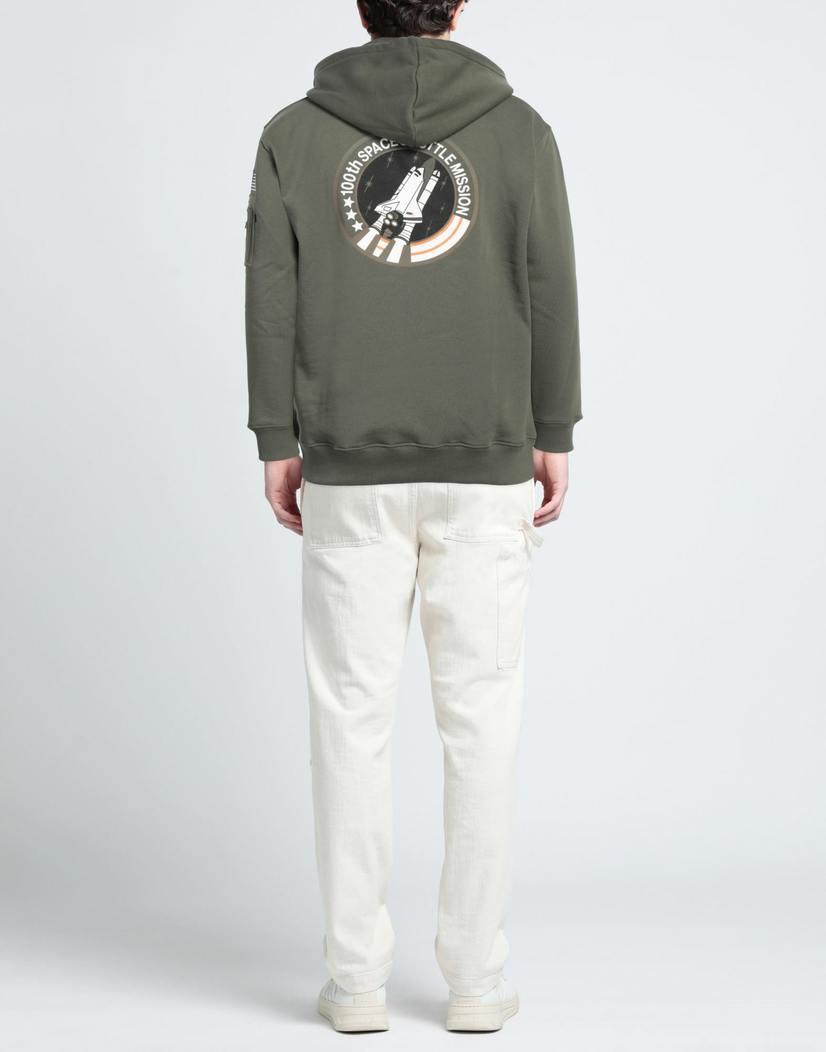 Alpha Industries Mens Sweatshirt Military in Green
