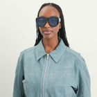 Loewe Eyewear Paula's Ibiza Pilot Sunglasses in Black/Blue 