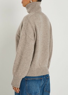 Khaite Willem Ribbed Cashmere Jumper Beige