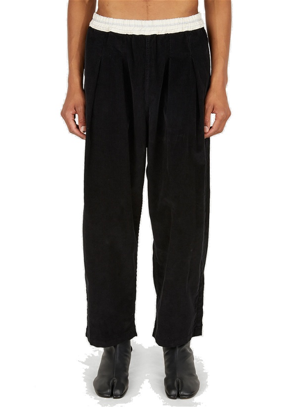 Photo: Fold Over Track Pants in Black