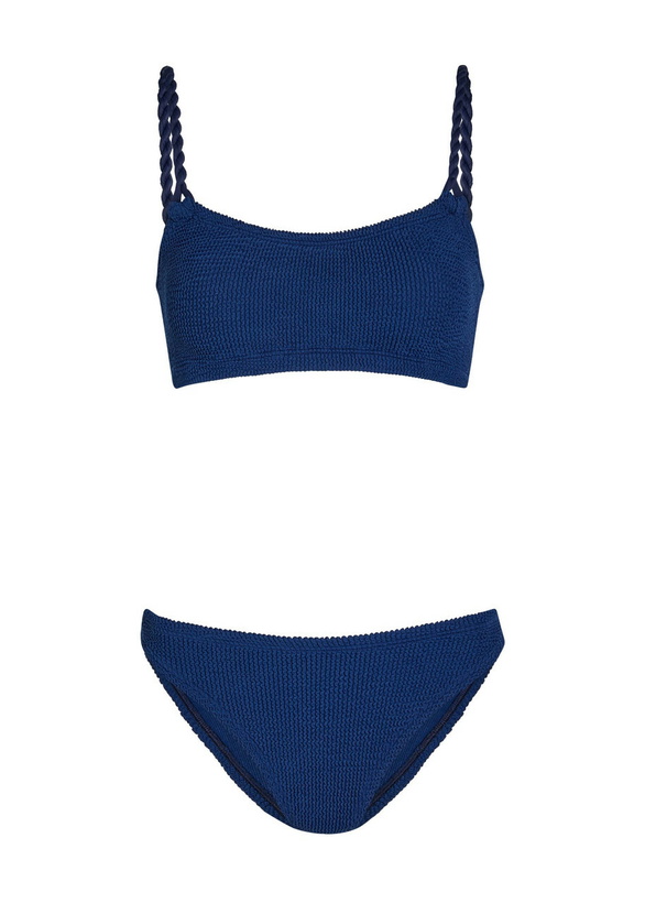 Photo: Hunza G Phoebe Crinkle Bikini - Navy - One Size