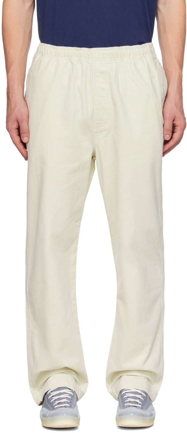Maya Wide Leg Beach Trousers White | Pretty Lavish | SilkFred US