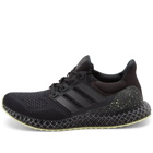 Adidas Men's Ultra 4D Sneakers in Core Black/Carbon
