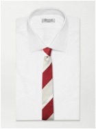 Thom Browne - Mogador Striped Silk and Cotton-Blend Tie