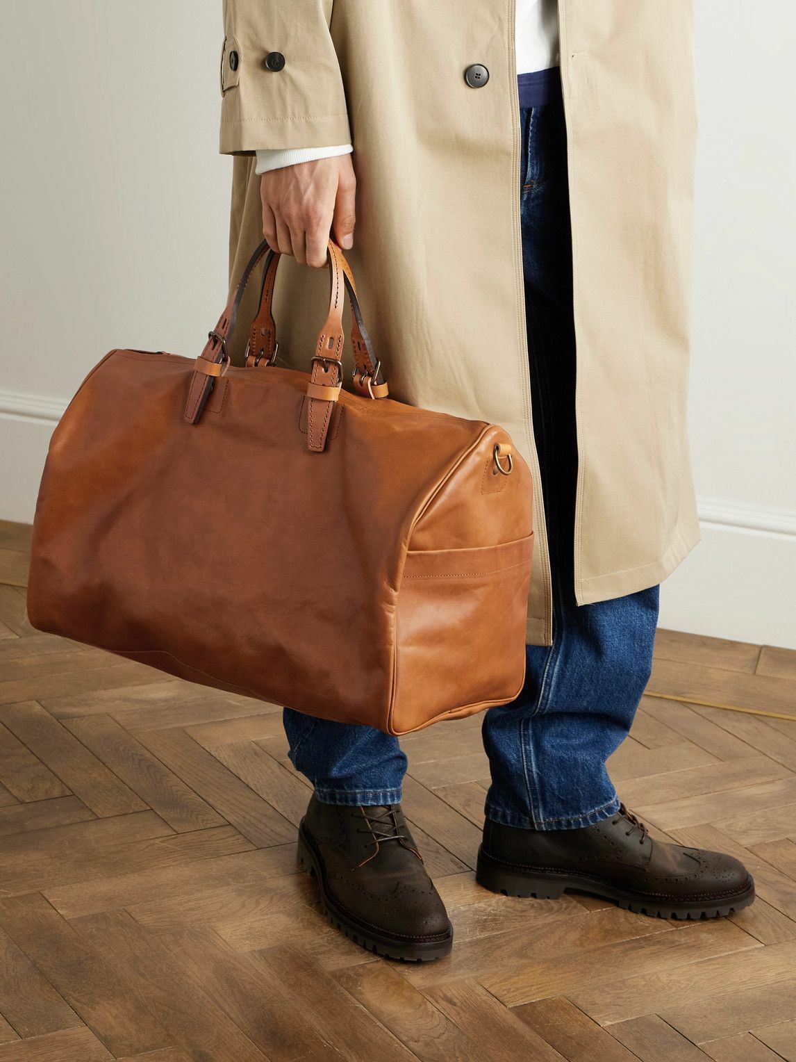 Bleu de Chauffe - Leather Weekend Bag