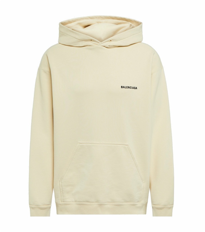 Photo: Balenciaga - Medium-fit logo hoodie