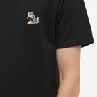Maison Kitsuné Men's Dressed Fox Patch Classic T-Shirt in Black