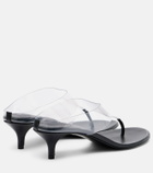 Magda Butrym Leather and PVC thong sandals