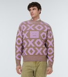 Acne Studios Face wool and cotton sweater