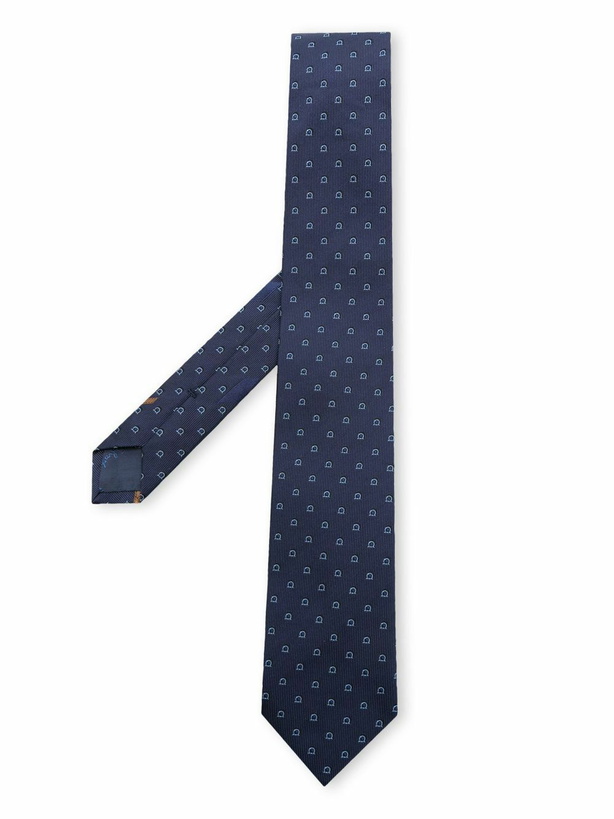 Photo: FERRAGAMO - Tie With All-over Logo