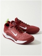Nike Tennis - NikeCourt Air Zoom NXT Rubber-Trimmed Mesh Tennis Sneakers - Red