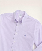 Brooks Brothers Men's Stretch Regent Regular-Fit Sport Shirt, Non-Iron Oxford | Violet