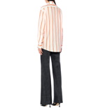Victoria Beckham - Striped cotton-blend shirt