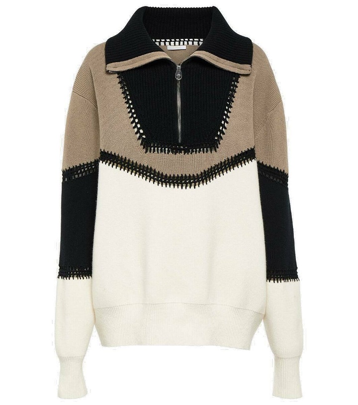 Photo: Chloé Half-zip wool and cashmere sweater